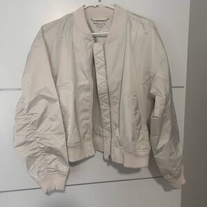Athleta Women's Cream Bomber Jacket